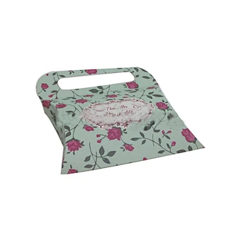 Small Pillow Shaped Paper Packaging Box with Handle for Party Gift